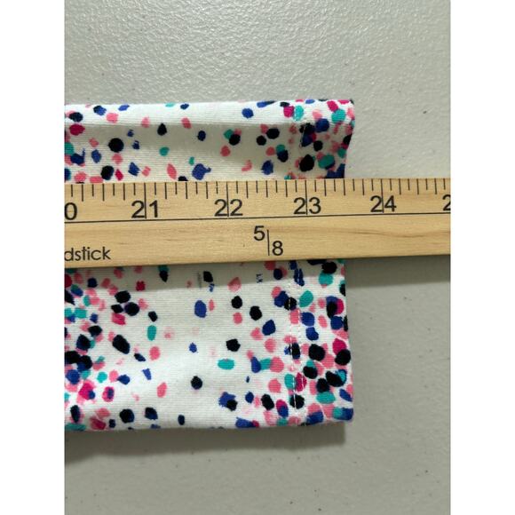 Talbots Women's Size Medium White Cotton Colorful Polka Dots Long Sleeve Shirt - Picture 7 of 10